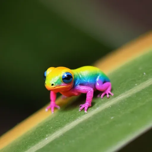 Prompt: little colorful creature