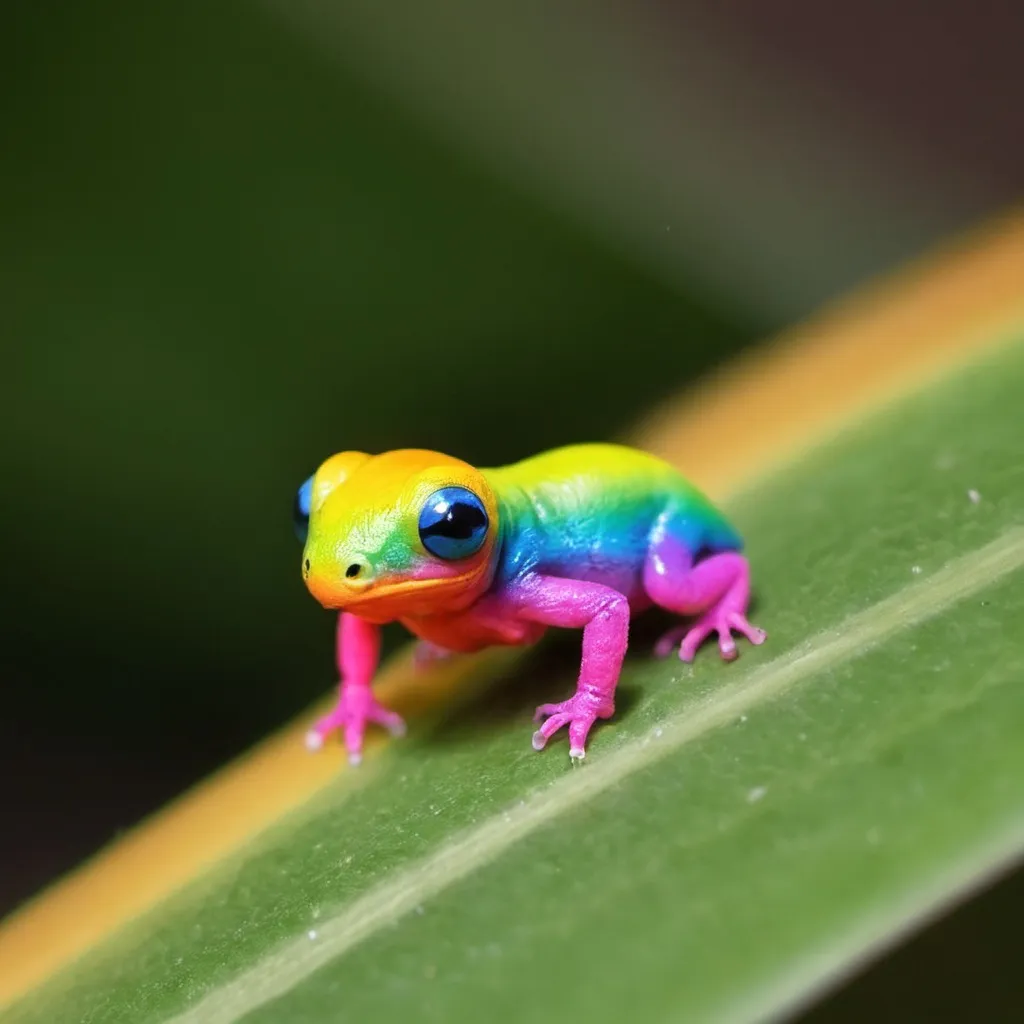 Prompt: little colorful creature