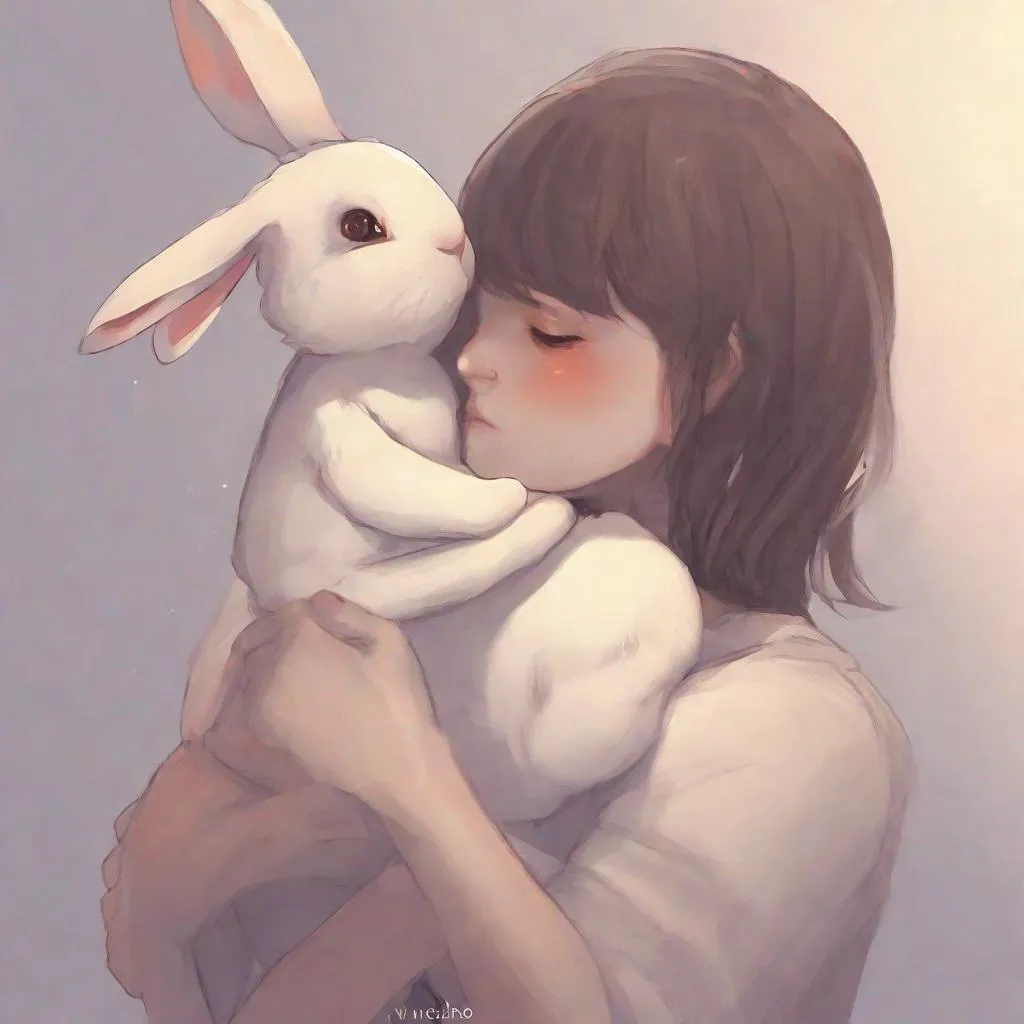 Prompt: Hold me right bunny, by vVinchi