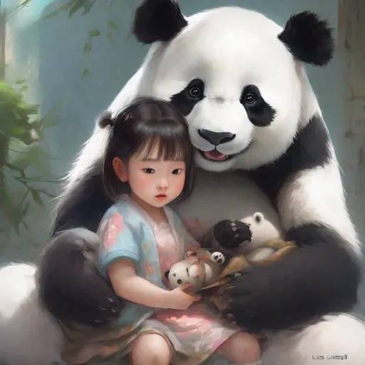 Prompt: a painting of a baby little girl holding a panda bear,  a detailed painting by Lü Ji,  cgsociety,  fantasy art,  detailed painting,  anime,  anime aesthetic,<lora:detail_master_XL:0.800000>,<lora:moviemakerstlyeb2p:0.800000>
Negative prompt: more than 1 pepople,  BadDream, (worst quality:2), (low quality:2), (normal quality:2),  bad-hands-5, bad anatomy, bad proportions, bad eyes,  disfigured pupils,  interlocked fingers,  extra fingers,  (simple background),  watermark,  username,  text,  red eyes,  ng_deepnegative_v1_75t,  UnrealisticDream,  EasyNegativeV2
Steps: 30, Sampler: DPM++ SDE Karras, CFG scale: 7.0, Seed: 4261883046, Size: 768x1152, Model: [Lah]MysteriousV4: c4db95f0eb59", Version: v1.6.0.109, TaskID: 672648224233870705