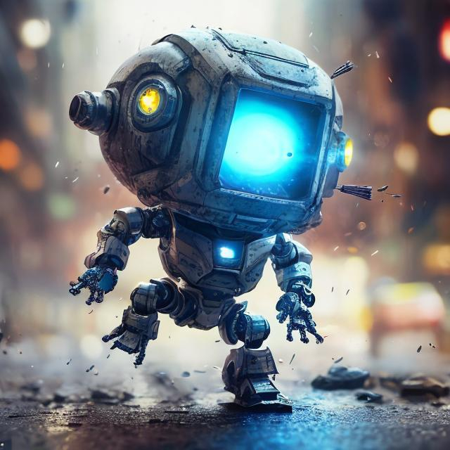 Prompt: Funny cute robot falling down, hyperrealistic, super detailed, 8k, high quality, sharp focus, intricate details, highly detailed, 3D hyperrealistic, sharp detail, masterpieces, realistic, photo-realistic, 8k, highly detailed, full length frame, High detail RAW color art, diffused soft lighting, shallow depth of field,hyperrealism, cinematic lighting, centered composition 