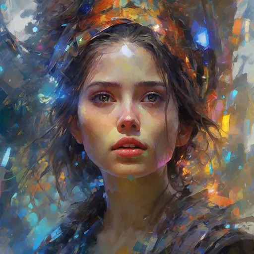 Prompt: Art by Wadim Kashin
masterpiece, super-high-detailed face beautiful woman, 30 y. o.  best quality, sharp focus, 8k, intricately detailed environment,  watercolor illustration, colorful, bright colors, whimsical, glowing lights, liquid otherworldly, Broken Glass effect, no background, stunning, something that even doesn't exist, mythical being, energy, molecular, textures, iridescent and luminescent scales, breathtaking beauty, pure perfection, divine presence, unforgettable, impressive, breathtaking beauty, Volumetric light, auras, rays, vivid colors reflects, unreal engine, greg rutkowski, loish, rhads, beeple, makoto shinkai and lois van baarle, ilya kuvshinov, rossdraws, tom bagshaw, alphonse mucha, global illumination, detailed and intricate environment