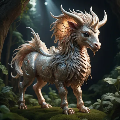 Prompt: Extremely Ultrarealistic Photorealistic adorable mythical creature professional photography, natural lighting, volumetric lighting maximalist photo illustration 8k resolution concept art intricately detailed, complex, elegant, expansive, fantastical