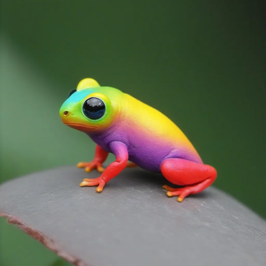 Prompt: little colorful creature