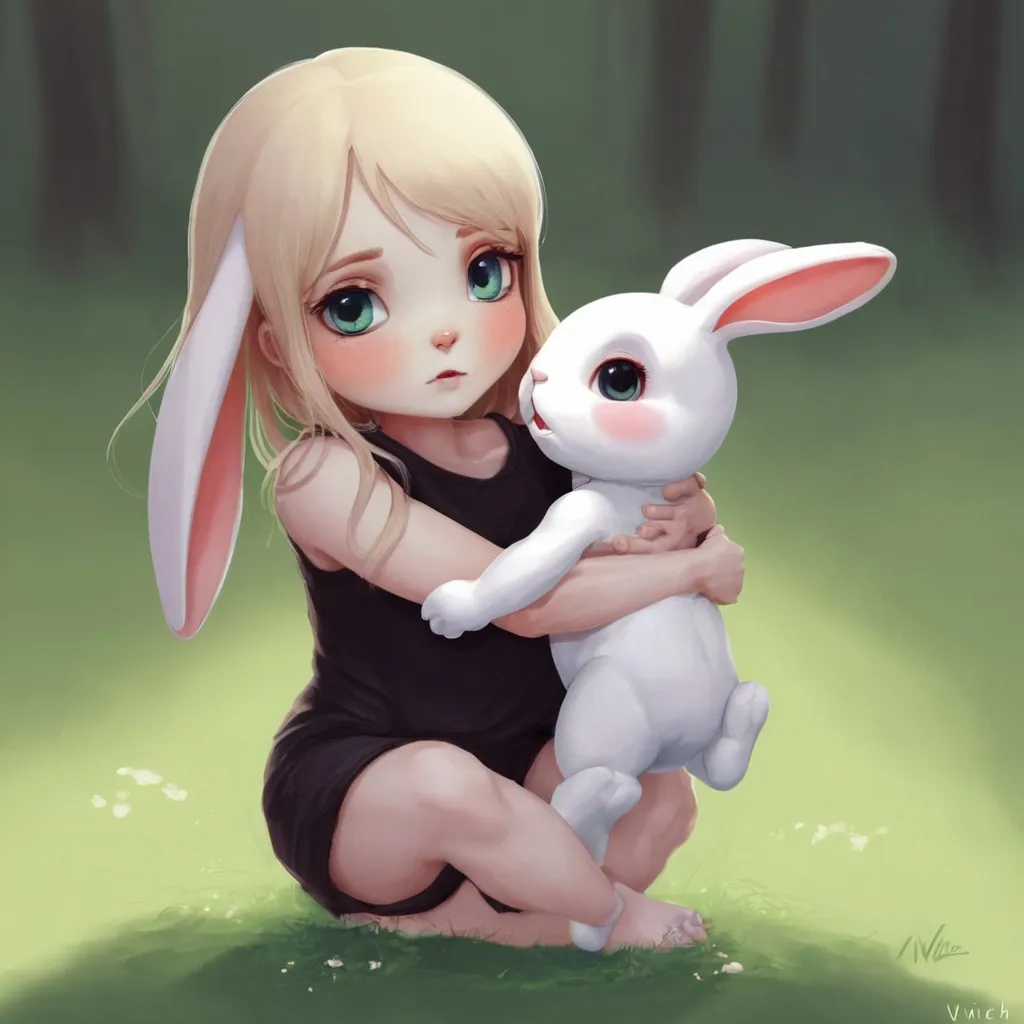 Prompt: Hold me right bunny, by vVinchi