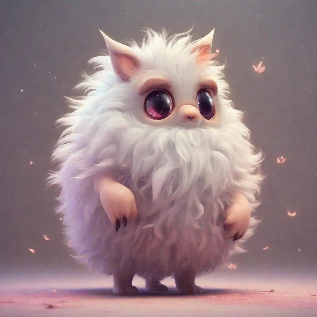 Prompt: CUTE AND ADORABLE FLUFFY cute creature FANTASY, DREAMLIKE, SURREALISM, SUPER CUTE, TRENDING ON ARTSTATION