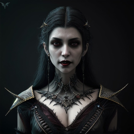 Prompt: Vampire Queen reimagined by TanvirTamim, oilpainting style, symmetrical, soft lighting, intricate details, highly detailed, unreal engine, sharp focus, studio photo, intricate details, by greg rutkowski, Might produce some random potatoes when remixed !!!