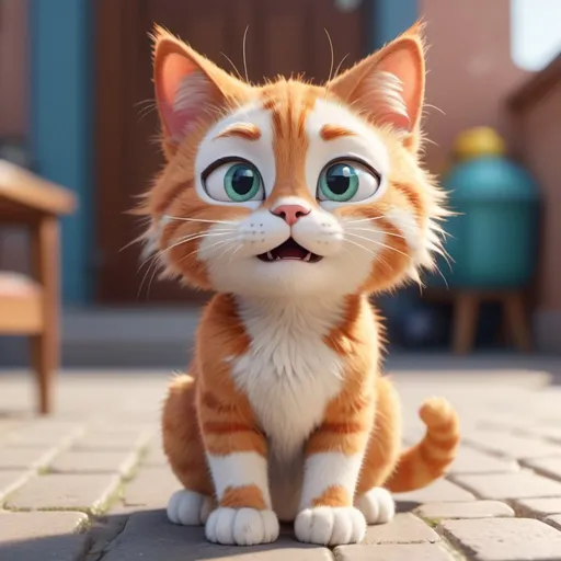 Prompt: Cat with a stunned expression covering its eyes with paws, Pixar-style, comic influence, referencing 9gag, tilt-shift, high key lighting, vibrant colors, production cinematic character render, hyper-realistic high-quality model, HDR, 8K, 3D, ultra high quality, #AlPacifista.