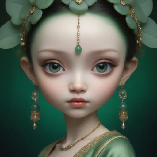 Prompt: avatar of jade, by Lindsay Adler, by Nicoletta Ceccoli, by Léon Bakst, detailed face features, sharp eyes, soft skin, painstaking attention to detail, ultra realistic, hyperrealistic, highly detailed, sharp, award winning, organic, photorealistic, exquisite craftsmanship, extremely detailed, high definition, dynamic, cinematic, 8k, intrincate details, majestic, charming, detailed face, glorious, very cute, divine, captivating, stunning, alluring, splendid, delightful, perfect, enchanting, very beautiful