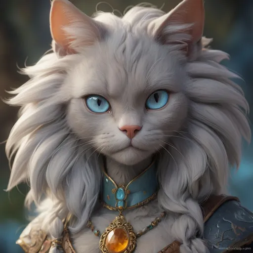Prompt: warrior cat with {russian blue fur} and {crystal blue eyes}, senior she-cat, Erin Hunter, gorgeous anime portrait, beautiful cartoon, 2d cartoon, beautiful 8k eyes, elegant {blue fur}, pronounced scar on chest, fine oil painting, modest, gazing at viewer, beaming blue eyes, glistening blue fur, low angle view, zoomed out view of character, 64k, hyper detailed, expressive, timid, graceful, beautiful, expansive silky mane, golden ratio, precise, perfect proportions, vibrant, standing majestically on a tall crystal stone, hyper detailed, complementary colors, UHD, HDR, top quality artwork, beautiful detailed background, unreal 5, artstaion, deviantart, instagram, professional, masterpiece