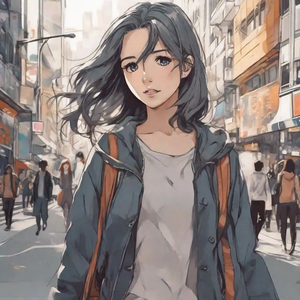 Prompt: (best-quality:0.8),
(best-quality:0.8), perfect anime illustration, extreme closeup portrait of a pretty woman walking through the city