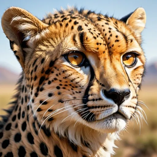Prompt: Full view of a cheetah, biomechanical, half and half with organic
Photorealistic, ultra hd, realistic, vivid colors, highly detailed, UHD drawing, pen and ink, perfect composition, beautiful detailed intricate insanely detailed octane render trending on artstation, 8k artistic photography, photorealistic concept art, soft natural volumetric cinematic perfect light