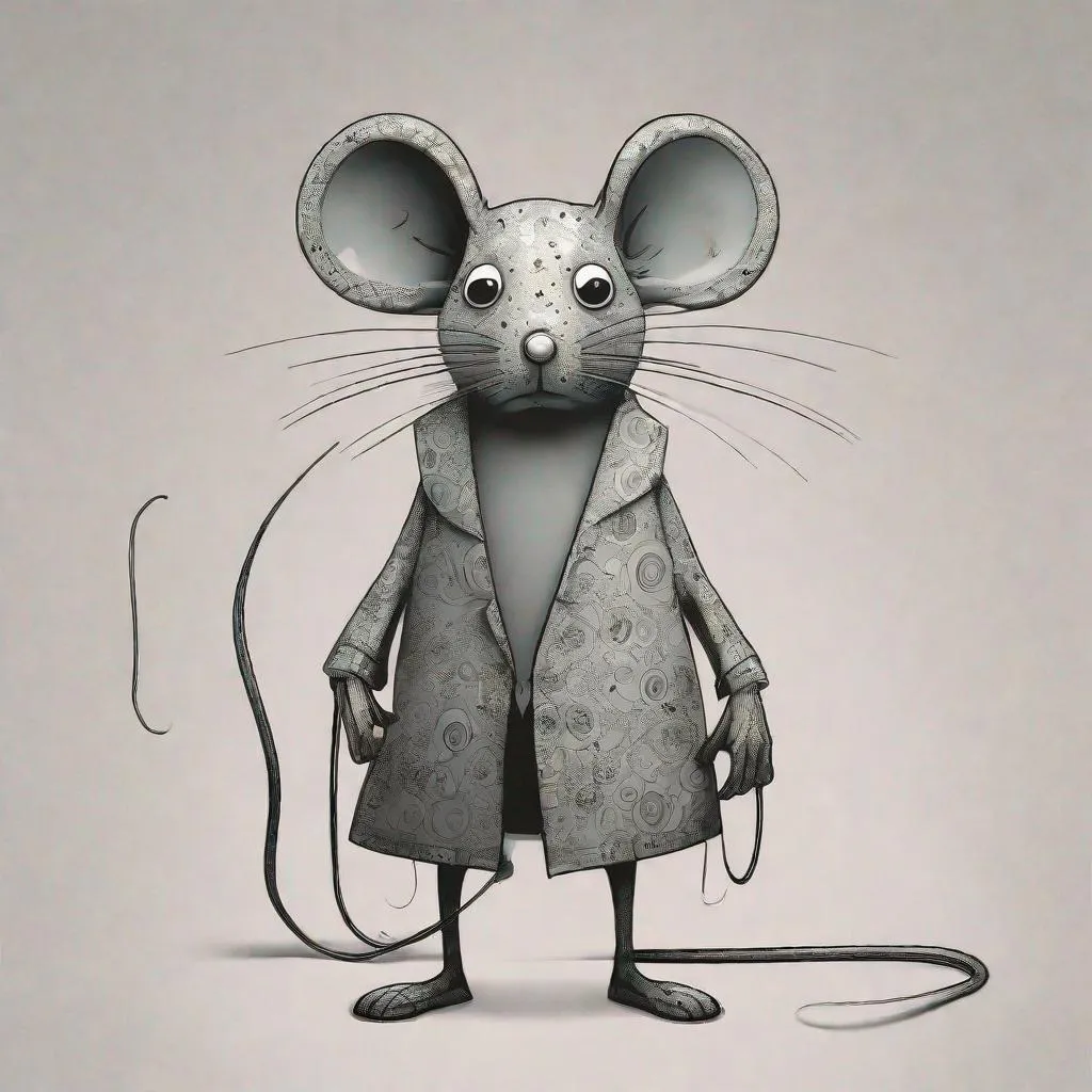 Prompt: mouse by tim burton and tara mcpherson