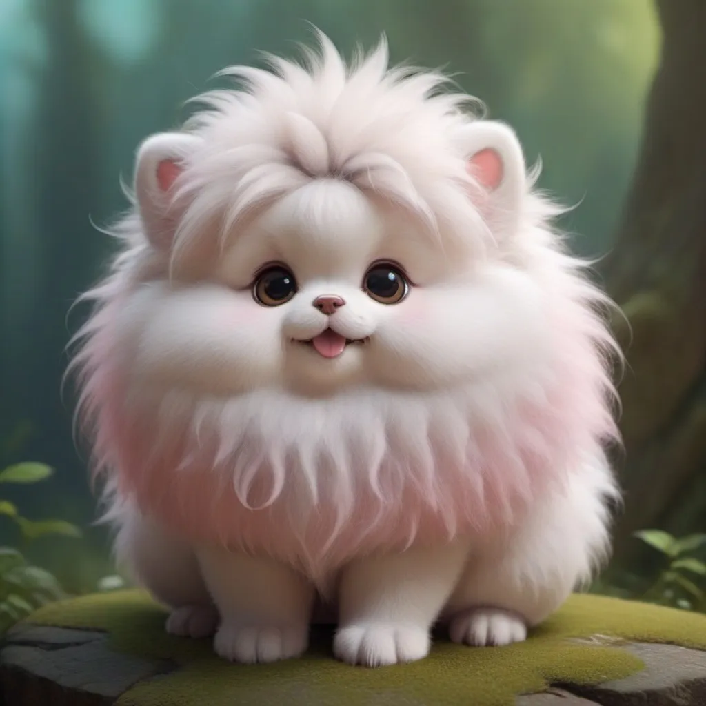 Prompt: CUTE AND ADORABLE FLUFFY cute creature FANTASY, DREAMLIKE, SURREALISM, SUPER CUTE, TRENDING ON ARTSTATION