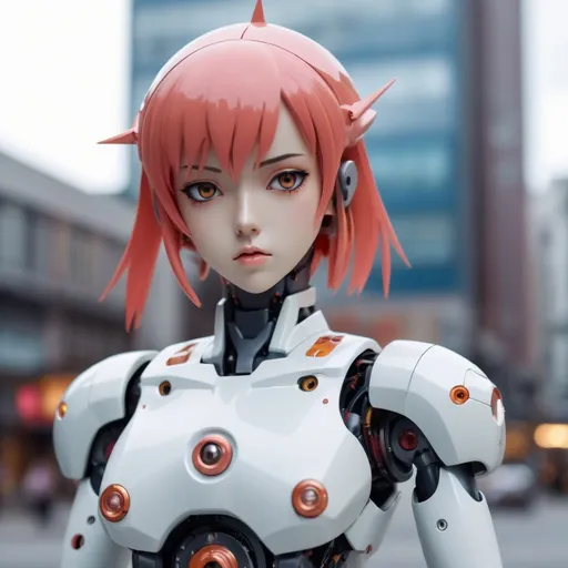 Prompt: japan anime robot look like	"Diebuster", random pose, random background, giant

vintage, miniature. (high detailed skin:1.2), 8k uhd, dslr, soft lighting, ideal human, high quality, film grain, Fujifilm XT3, hyper realistic, detailed head