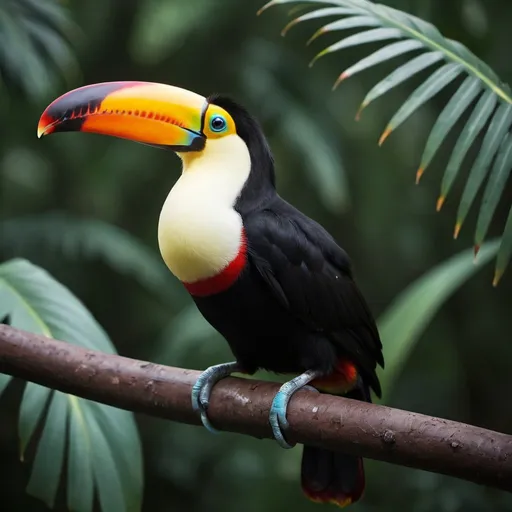 Prompt: a toucan, Mysterious