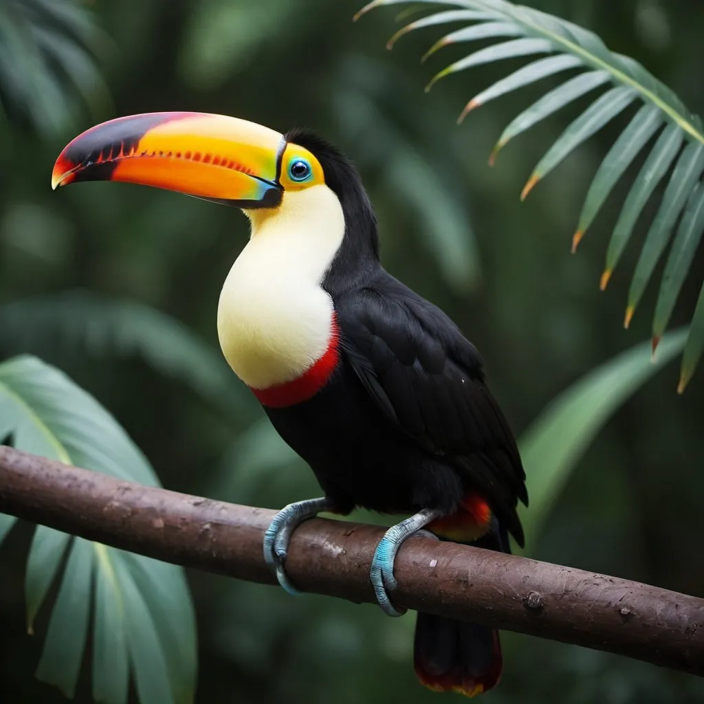 Prompt: a toucan, Mysterious