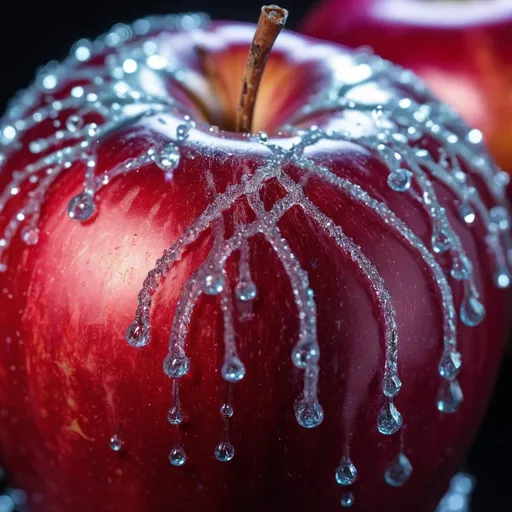 Prompt: crystal apple lots of sparks, Miki Asai Macro photography, close-up, hyper detailed, trending on artstation, sharp focus, studio photo, intricate details, highly detailed, by greg rutkowski
