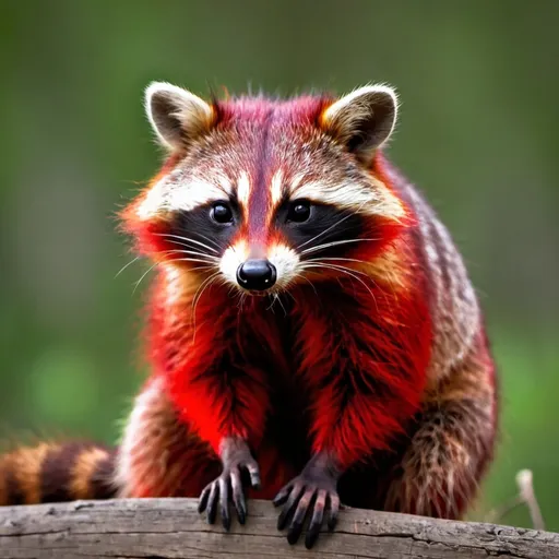 Prompt: Red raccon