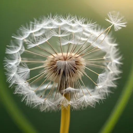 Prompt: A mesmerizing macro shot captures the intricate beauty of a delicate fairy gracefully floating on a dandelion seed, creating a whimsical and enchanting scene. #closeup #dandelion #ethereal #fairy #macro