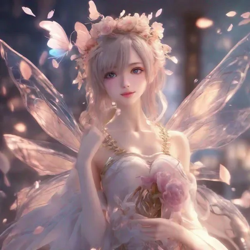Prompt: 3d anime woman and beautiful pretty art 4k full raw HD love fairy
