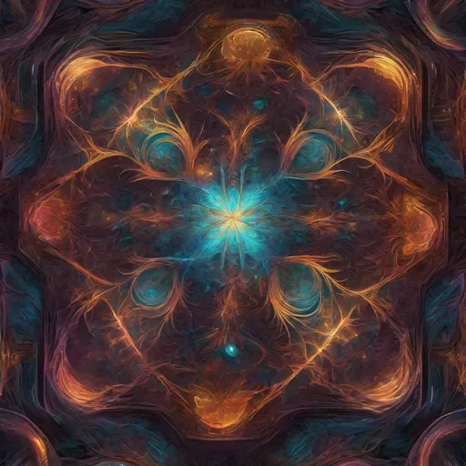 Prompt: "Generate a captivating digital fractal design that explores the intricate interplay of colors and shapes, evoking a sense of complexity and wonder.", centered, symmetry, painted, intricate, volumetric lighting, beautiful, rich deep colors masterpiece, sharp focus, ultra detailed, in the style of dan mumford and marc simonetti, astrophotography