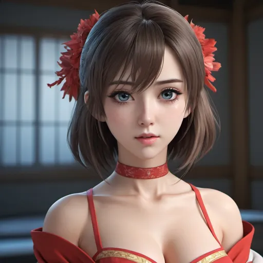 Prompt: 3d anime woman and beautiful pretty art 4k full HD