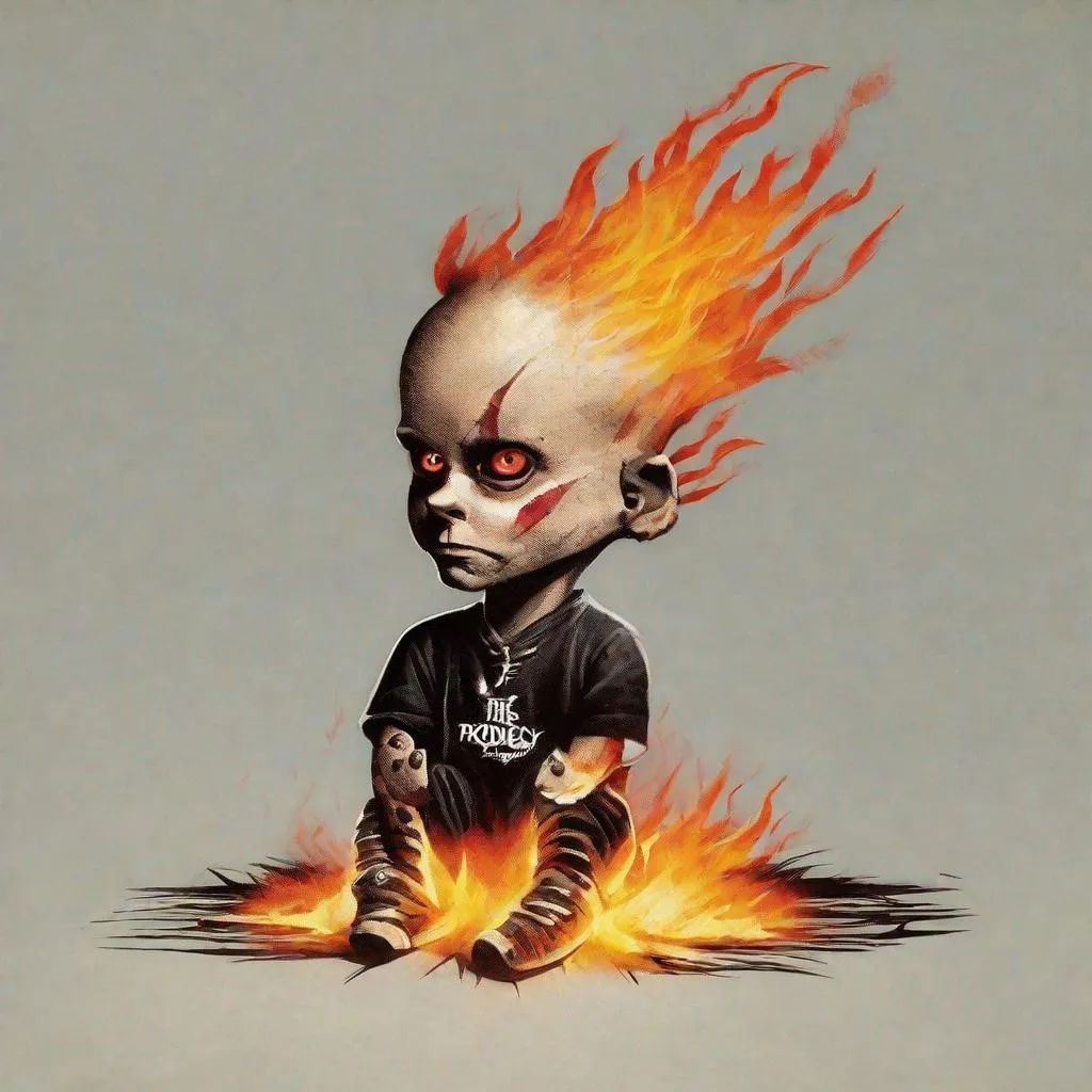 Prompt: Keith Flint The Prodigy - Fire-starter