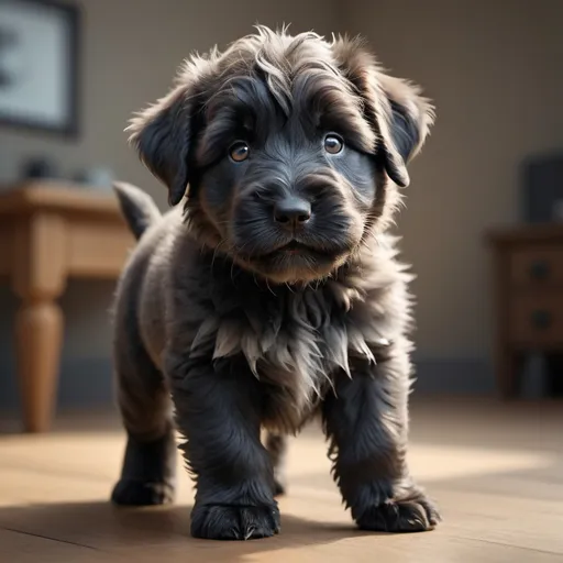 Prompt: hyper-realistic photo of a lovely background with only one very sweet Bouvier Des Flanders puppy, Perfect poses, approaching perfection, dynamic, highly detailed, artstation, concept art, smooth, sharp focus, illustration, light smile, stunning realistic photograph , full lips, 3d render, octane render, intricately detailed, cinematic, trending on artstation, Isometric, high definition , cinematic, Rough sketch, mix of bold dark lines and loose lines, bold lines, on paper , full body, happy, very happy,, Miki Asai Macro photography, close-up, hyper detailed, trending on artstation, sharp focus, studio photo, intricate details, highly detailed, by greg rutkowski