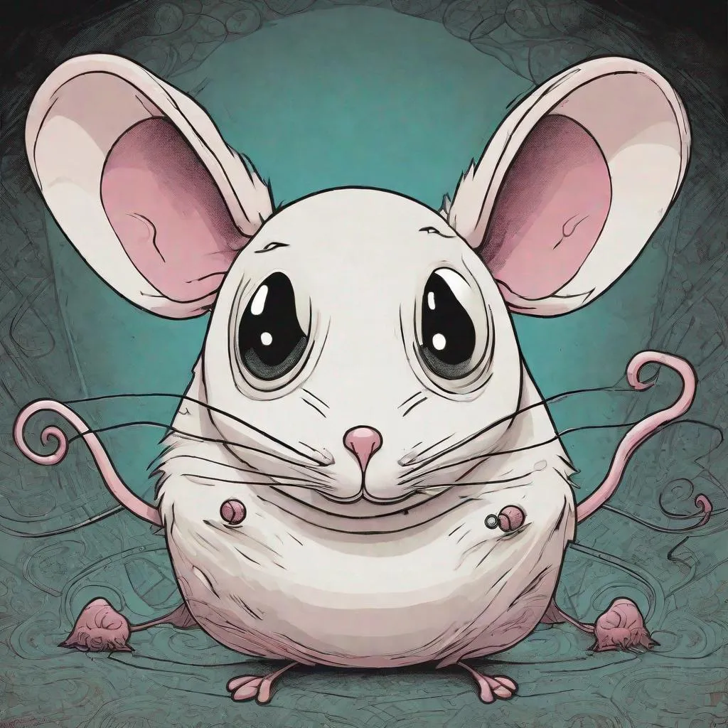 Prompt: mouse by tim burton and tara mcpherson