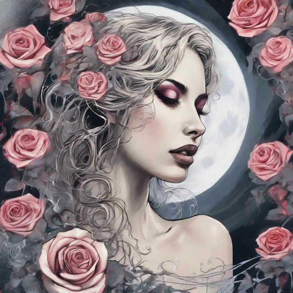 Prompt: Gothic fairytale,  paint flow,  elegant,  haloed by the moon,  roses,  swirling lines,  abstraction,  conceptual,  realistic face,  beautiful,  Decora_SWstyle,<lora:29f2de08-4b53-41f2-ae85-516812274370:0.700000>
Negative prompt: Ugly | paint drips | poorly drawn hands | extra arm,  extra hand,  backwards limb,  backwards hand | long neck,  elongated neck | mismatched eyes,  white eyes | extra fingers,  missing fingers | poorly drawn feet | poorly drawn face | extra limbs | disfigured deformed | blurry blurred | incorrect anatomy | watermark grainy | tiled pattern patterns | bad anatomy | deformities | artifacts | unrecognizable artifacts | unrecognizable | unclear lines | person in foreground | minimalism minimalistic minimal-detail | unclear lines | deformities,  bad anatomy
Steps: 25, Sampler: Euler, CFG scale: 7.0, Seed: 2824925687, Size: 768x1152, Model: JuggernautXL_Version5_Pruned: bb2730e5418a", Version: v1.6.0.114-1-g1873cf4, TaskID: 682143301708800454