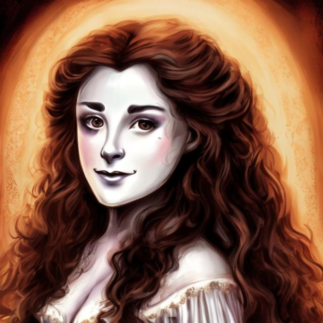 Prompt: phantom of the opera Christine Daee 