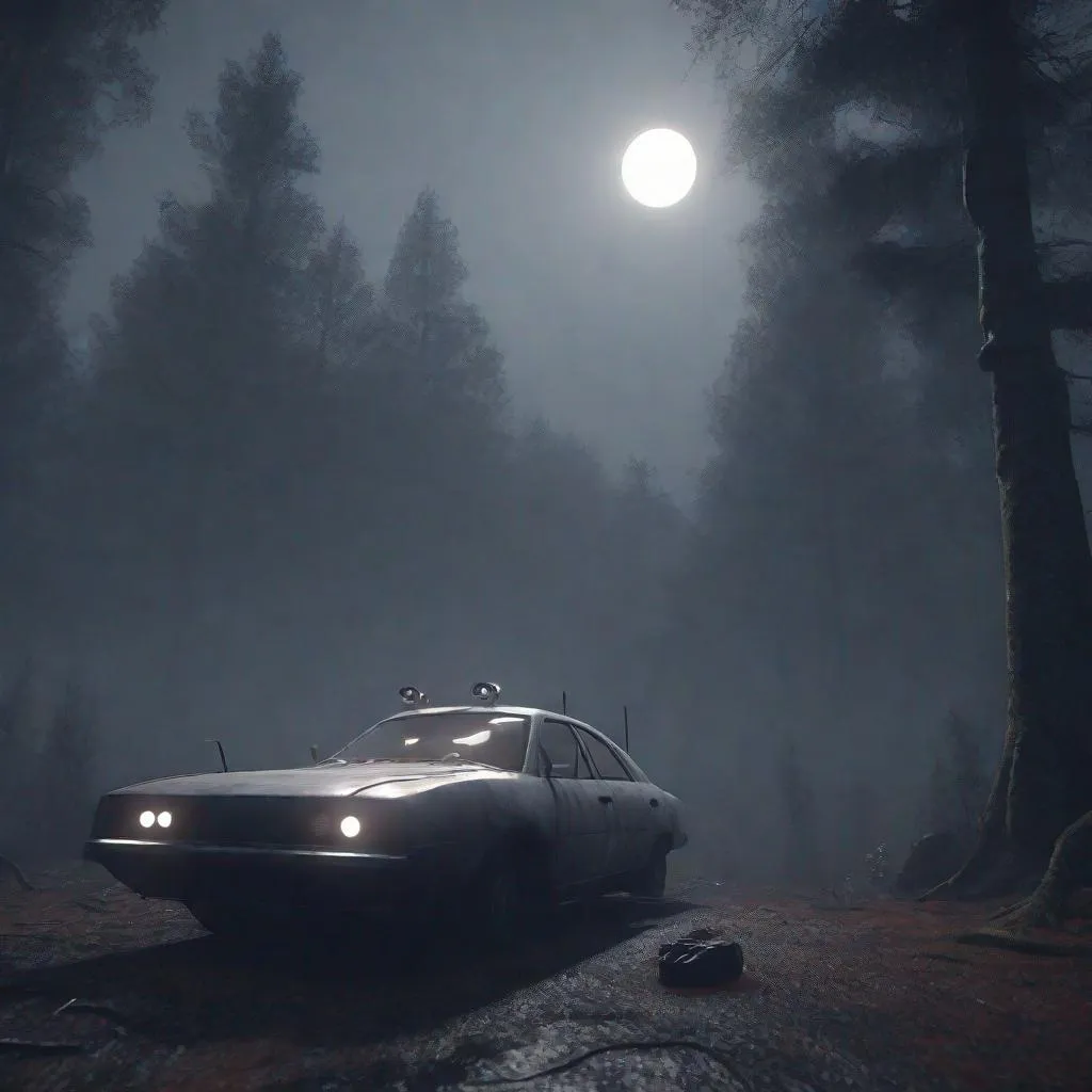 Prompt: 
Tiny CARTOON
 (“Grey Alien Gray Alien”) 

,moonlit, little bit of fog, haunting atmospheres, creepy forest background, eye-level camera, low angle, a bit of depth of blur, insanely detailed, Friday the 13th concept, octane render, redshift rendering, 8k, Created by Mr X 
Crashed flying saucer in background ROSWELL CRASH SITE

, cinematic, 4k, epic Steven Spielberg movie still, sharp focus, emitting diodes, smoke, artillery, sparks, racks, system unit, motherboard, by pascal blanche rutkowski repin artstation hyperrealism painting concept art of detailed character design matte painting, 4 k resolution blade runner