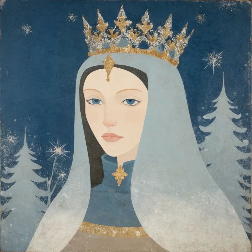 Prompt: snow Queen by Lorenzetti 