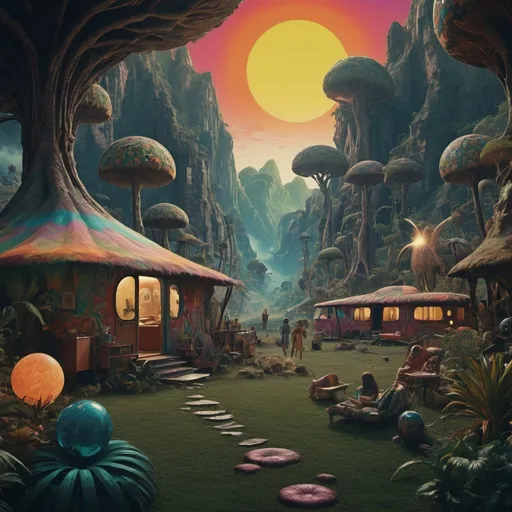 Prompt: The Wild Groovy 60s, Epic cinematic brilliant stunning intricate meticulously detailed dramatic atmospheric maximalist digital matte painting