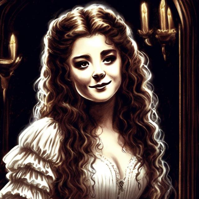 Prompt: phantom of the opera Christine Daee 