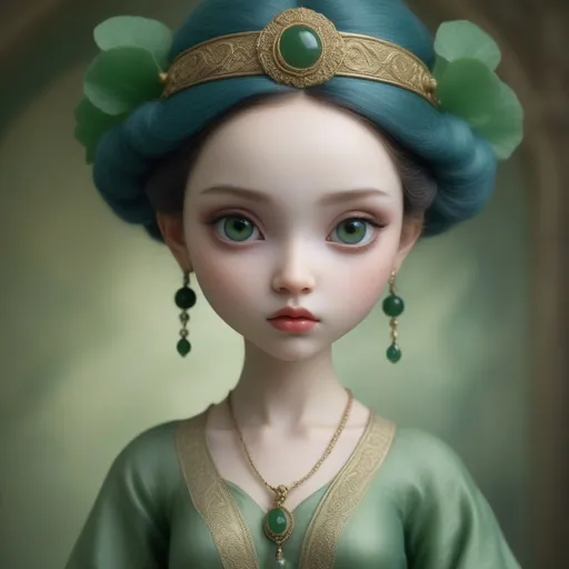 Prompt: avatar of jade, by Lindsay Adler, by Nicoletta Ceccoli, by Léon Bakst, detailed face features, sharp eyes, soft skin, painstaking attention to detail, ultra realistic, hyperrealistic, highly detailed, sharp, award winning, organic, photorealistic, exquisite craftsmanship, extremely detailed, high definition, dynamic, cinematic, 8k, intrincate details, majestic, charming, detailed face, glorious, very cute, divine, captivating, stunning, alluring, splendid, delightful, perfect, enchanting, very beautiful