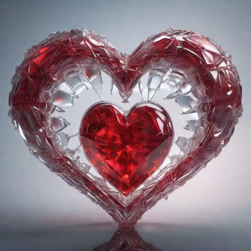 Prompt: a beautiful radiant big red heart，a beautiful radiant big red heart, Miki Asai Macro photography, close-up, hyper detailed, trending on artstation, sharp focus, studio photo, intricate details, highly detailed, by greg rutkowski, Broken Glass effect, no background, stunning, something that even doesn't exist, mythical being, energy, molecular, textures, iridescent and luminescent scales, breathtaking beauty, pure perfection, divine presence, unforgettable, impressive, breathtaking beauty, Volumetric light, auras, rays, vivid colors reflects