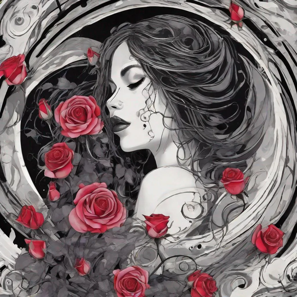 Prompt: Gothic fairytale,  paint flow,  elegant,  haloed by the moon,  roses,  swirling lines,  abstraction,  conceptual,  realistic face,  beautiful,  Decora_SWstyle,<lora:29f2de08-4b53-41f2-ae85-516812274370:0.700000>
Negative prompt: Ugly | paint drips | poorly drawn hands | extra arm,  extra hand,  backwards limb,  backwards hand | long neck,  elongated neck | mismatched eyes,  white eyes | extra fingers,  missing fingers | poorly drawn feet | poorly drawn face | extra limbs | disfigured deformed | blurry blurred | incorrect anatomy | watermark grainy | tiled pattern patterns | bad anatomy | deformities | artifacts | unrecognizable artifacts | unrecognizable | unclear lines | person in foreground | minimalism minimalistic minimal-detail | unclear lines | deformities,  bad anatomy
Steps: 25, Sampler: Euler, CFG scale: 7.0, Seed: 2824925687, Size: 768x1152, Model: JuggernautXL_Version5_Pruned: bb2730e5418a", Version: v1.6.0.114-1-g1873cf4, TaskID: 682143301708800454