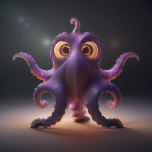 Prompt: octopus high quality unreal engine 8k close up realistic super glow magical
