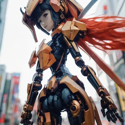 Prompt: japan anime robot look like	"Diebuster", random pose, random background, giant

vintage, miniature. (high detailed skin:1.2), 8k uhd, dslr, soft lighting, ideal human, high quality, film grain, Fujifilm XT3, hyper realistic, detailed head