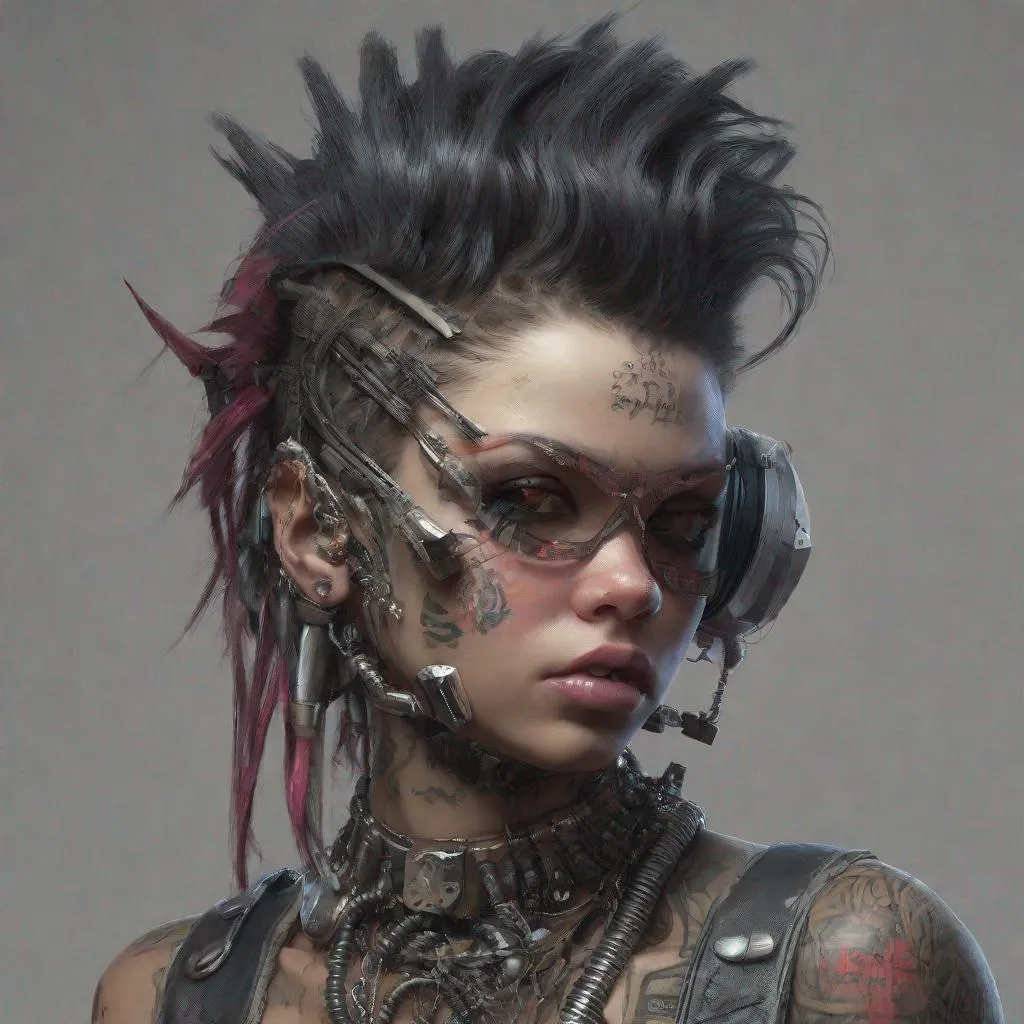 Prompt: a delectably deviant punk, trending on artstation, sharp focus, studio photo, intricate details, highly detailed, by greg rutkowski