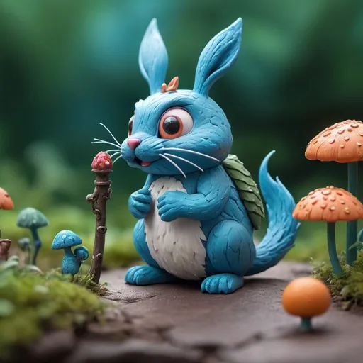 Prompt: Magical world of miniature creatures. beautiful composition, rule of thirds, in the style of Fimo, Blender, Maya, Zbrush, Cannon, Mattel, Looney toons, , inspired by Studio Ghibli, Miki Asai Macro photography, close-up, hyper detailed, trending on artstation, sharp focus, studio photo, intricate details, highly detailed, by greg rutkowski