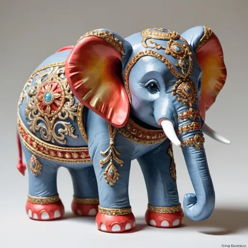 Prompt: elephant toy, Watercolor, trending on artstation, sharp focus, studio photo, intricate details, highly detailed, by greg rutkowski