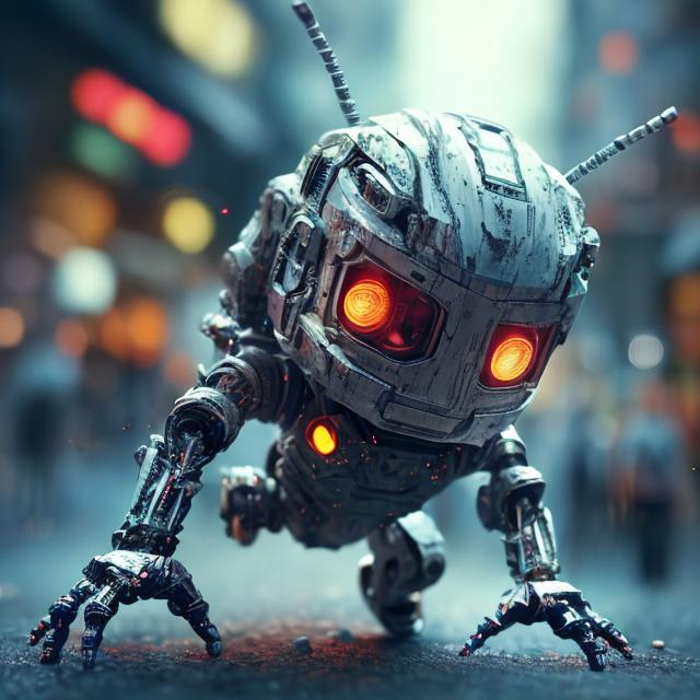 Prompt: Funny cute robot falling down, hyperrealistic, super detailed, 8k, high quality, sharp focus, intricate details, highly detailed, 3D hyperrealistic, sharp detail, masterpieces, realistic, photo-realistic, 8k, highly detailed, full length frame, High detail RAW color art, diffused soft lighting, shallow depth of field,hyperrealism, cinematic lighting, centered composition 