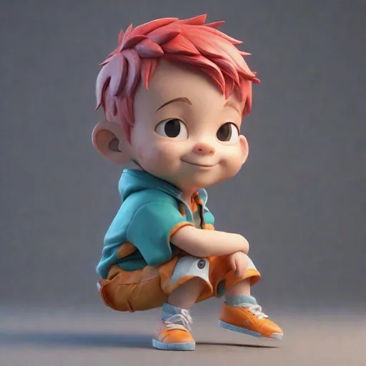 Prompt: 4d photographic image of full body image of a cute little chibi boy realistic, vivid colors octane render trending on artstation, artistic photography, photorealistic concept art, soft natural volumetric cinematic perfect light, UHD no background