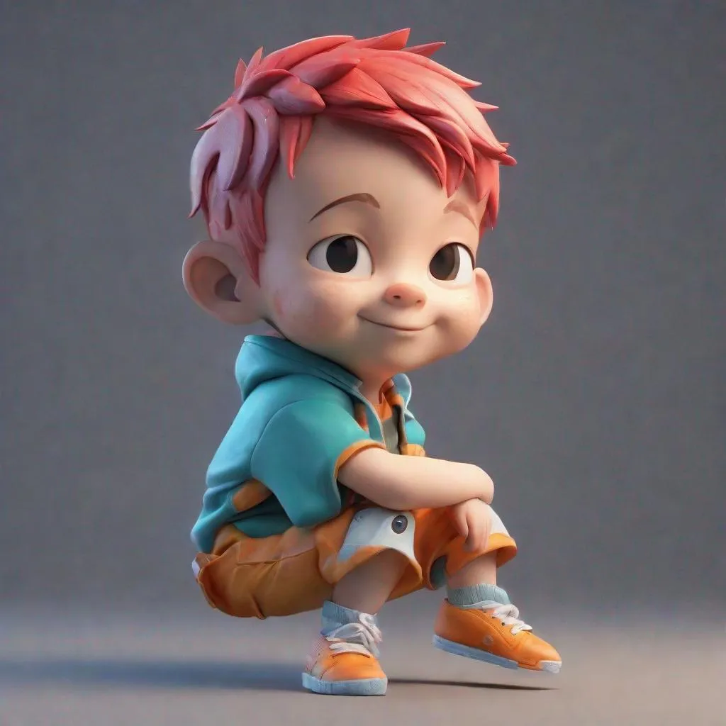 Prompt: 4d photographic image of full body image of a cute little chibi boy realistic, vivid colors octane render trending on artstation, artistic photography, photorealistic concept art, soft natural volumetric cinematic perfect light, UHD no background