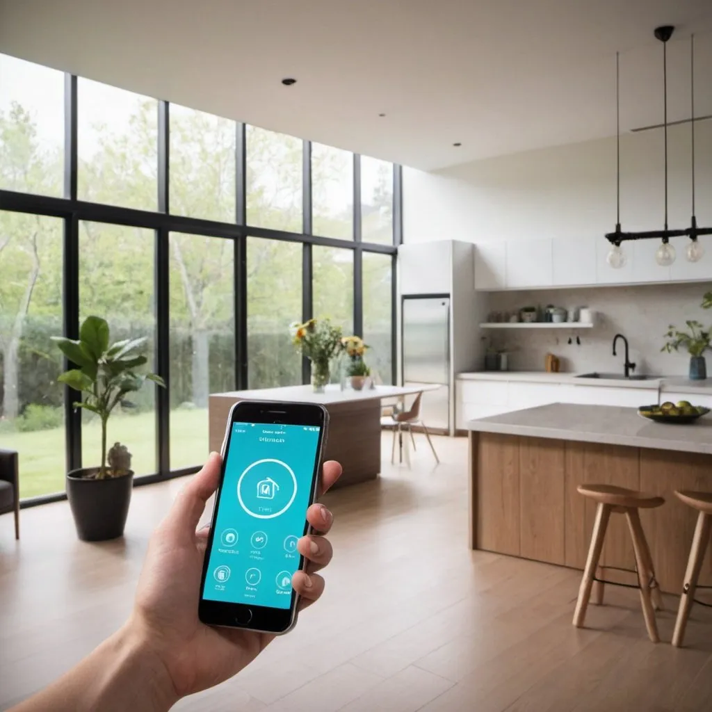 Prompt: the inside of a smart home