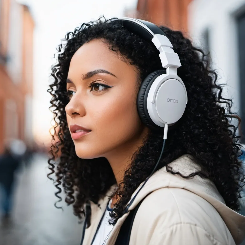 Prompt: A person listening to music