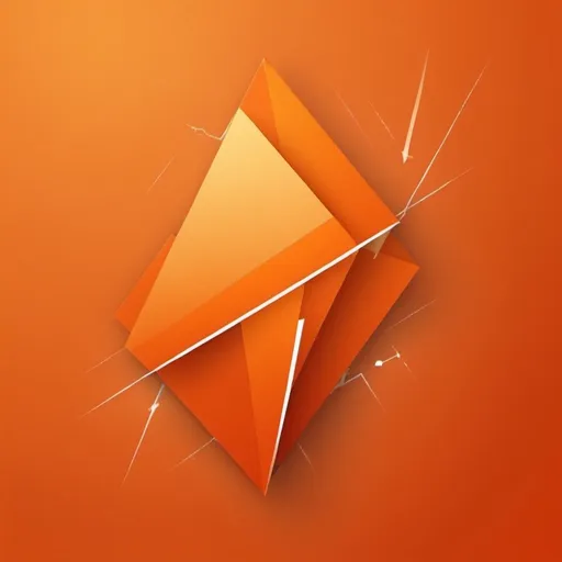 Prompt: fond orange flash avec forme geometrique simples